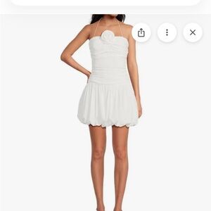 Lucy Paris Ivory Textured Dress